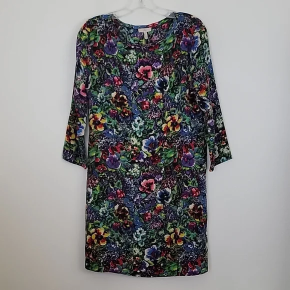 joie silk shift dress Joie Silk Multicolored Floral Shift Dress S